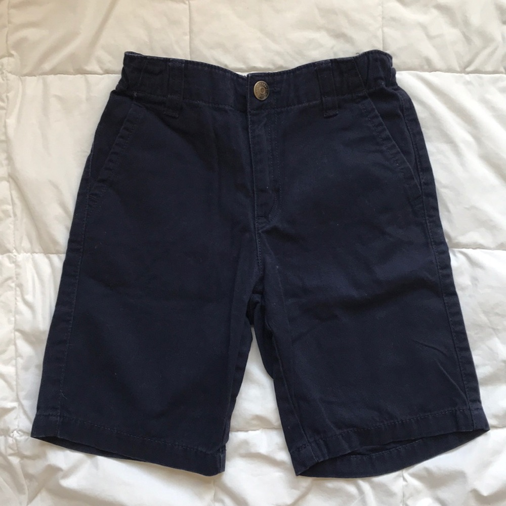 NWT kids navy adjustable waist shorts